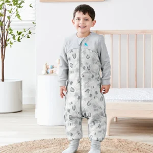 Pigiama Love To Dream™ in cotone biologico e lana merino australiana Warm Clouds Grey