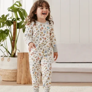Pigiama a maniche lunghe per bambini Love To Dream™, colazione bianco