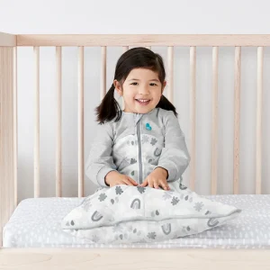 Sacco nanna Love To Dream™ in cotone biologico e lana merino australiana Warm Clouds Grey