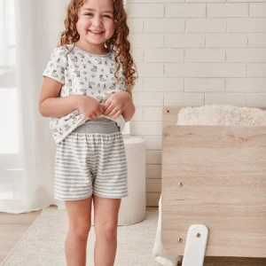 Pigiama per bambini a maniche corte con stampa di coniglietti Love To Dream™